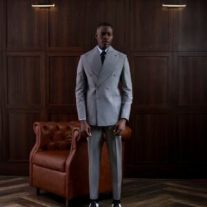 Double-Breasted High-Wide Peak Lapel Suit