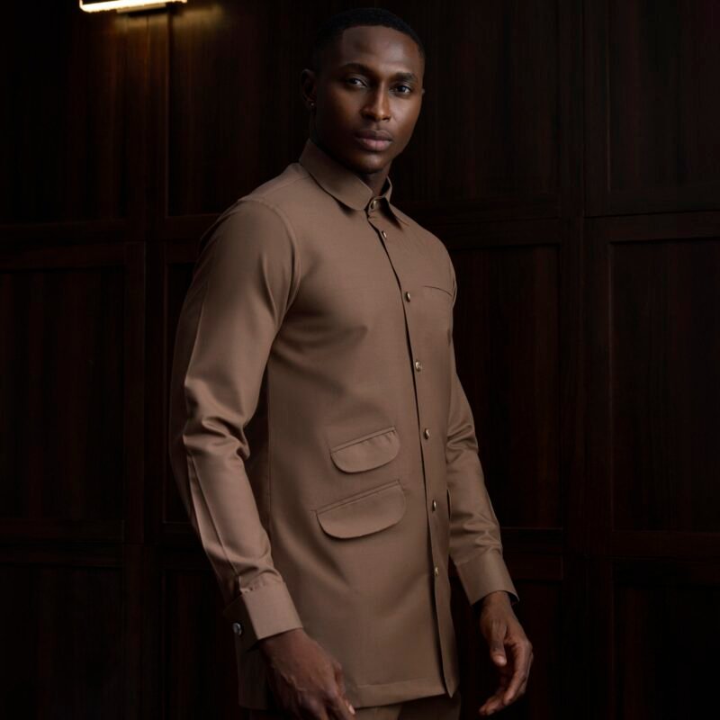 Signature Shacket – Classic Collar with Ticket Pocket